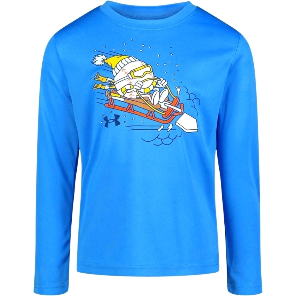 Under Armour Boys' Long Sleeve Shirt Crewneck Size 2T